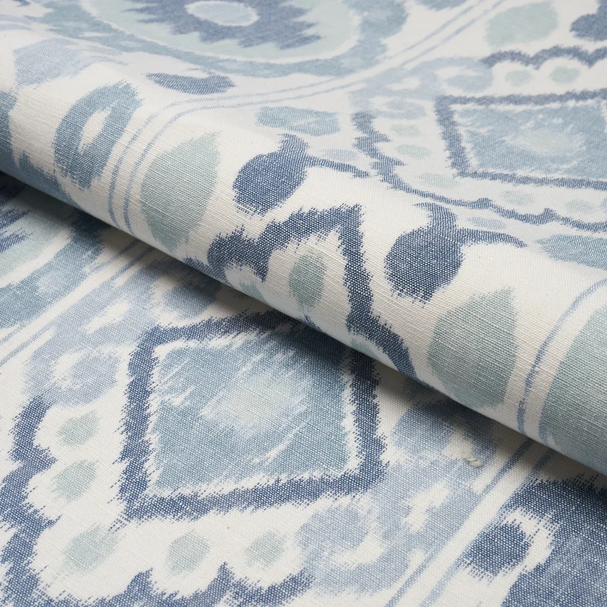 ELIZIA IKAT Fabric – MINERAL AND INDIGO | Schumacher | Wallp ELIZIA IKAT fabric MINERAL AND INDIGO color by Schumacher