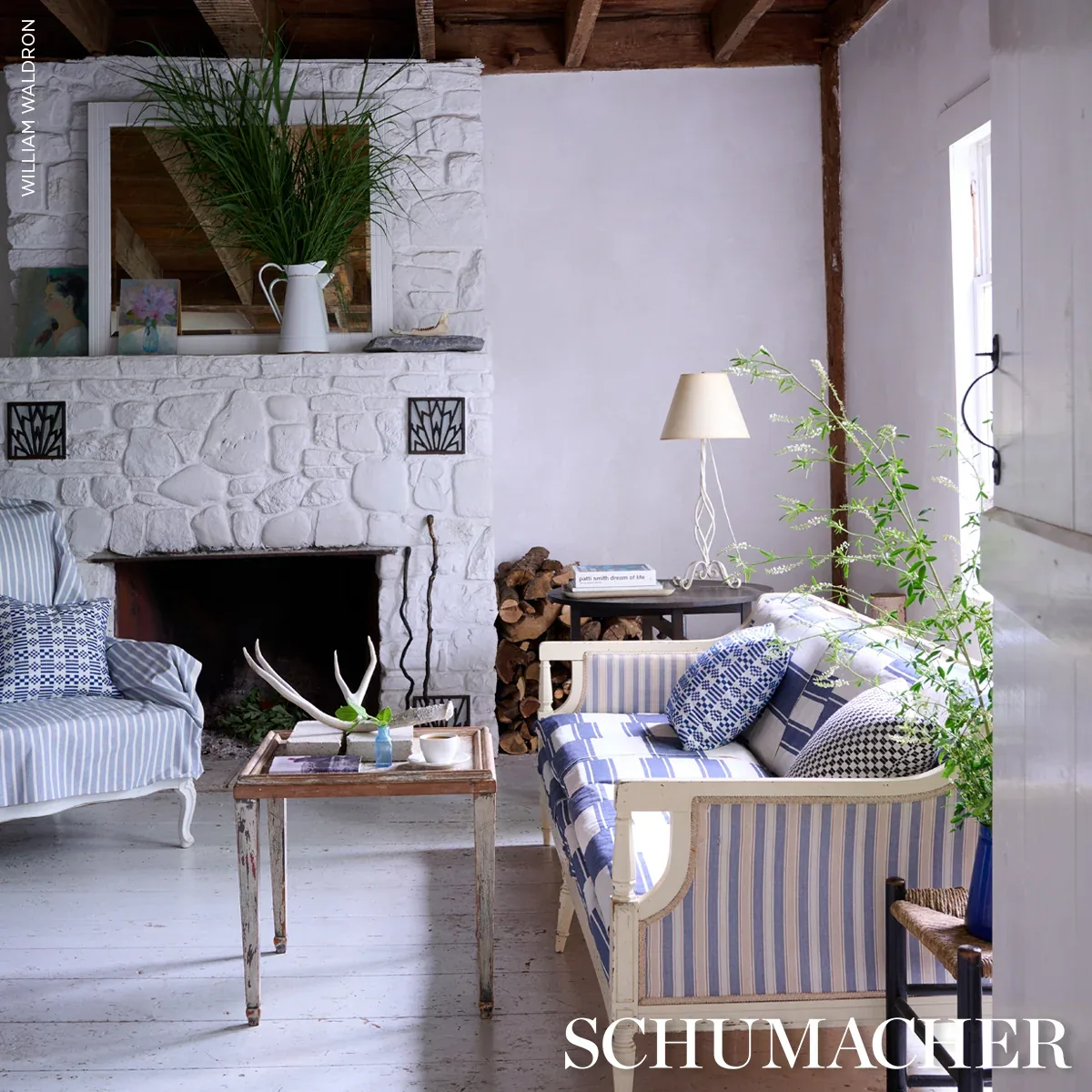 ELKHART fabric BLACK color by Schumacher
