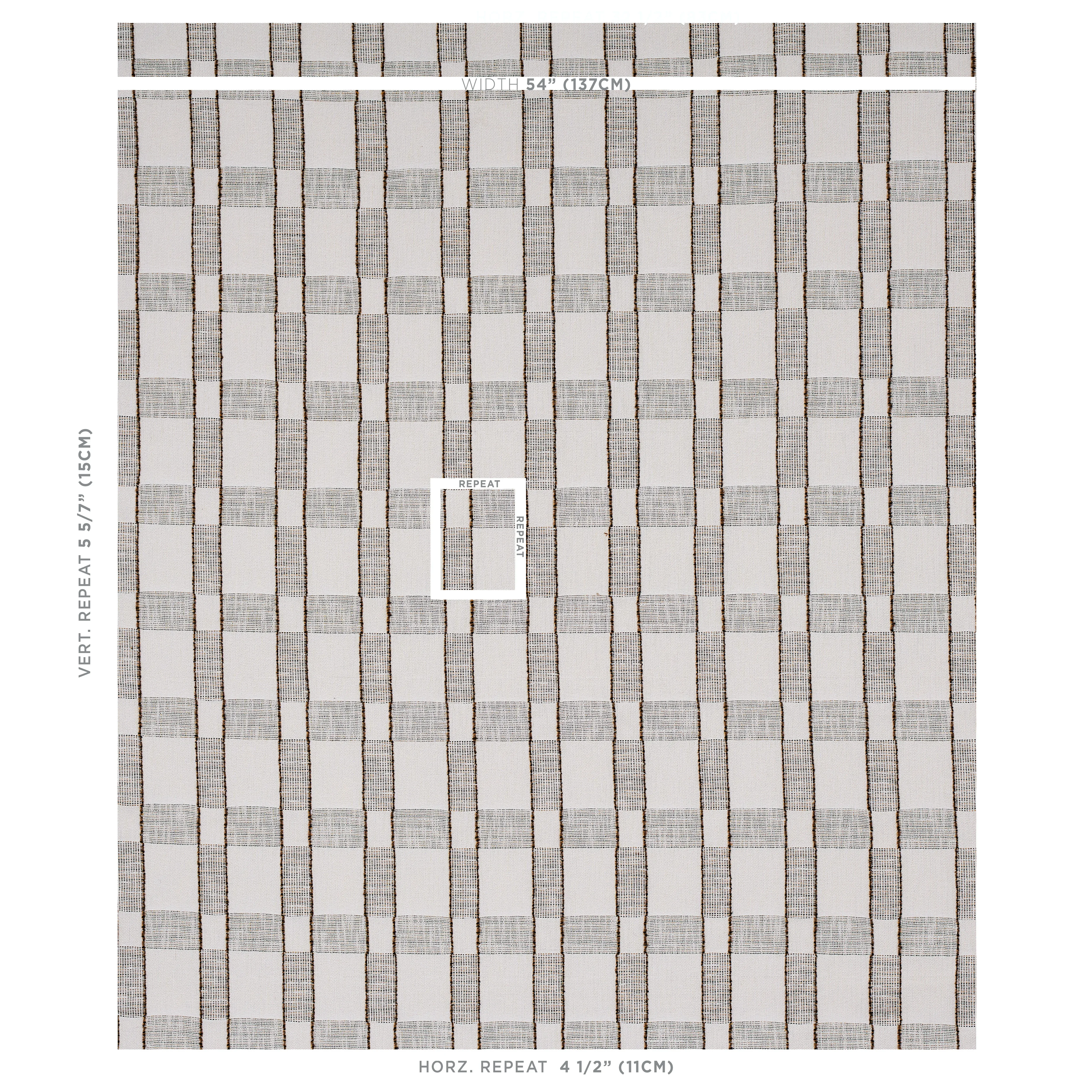 ELKO PLAID fabric STRAW color by Schumacher