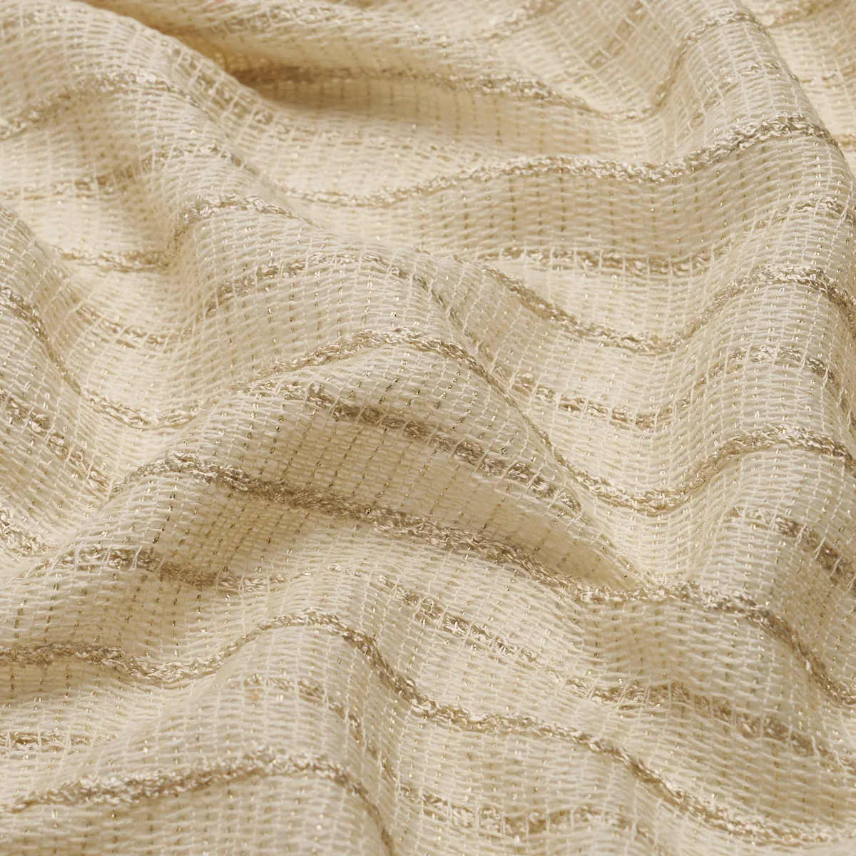 ELLIE ALPACA SHIMMER SHEER Fabric – CREAM | Schumacher | Wal ELLIE ALPACA SHIMMER SHEER fabric CREAM color by Schumacher