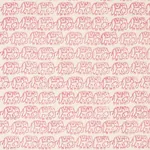 Ellies Hand Block Print Fabric – ROSE | Schumacher | Wallpap Ellies Hand Block Print fabric ROSE color by Schumacher