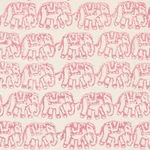 Ellies Hand Block Print Fabric – ROSE | Schumacher | Wallpap Ellies Hand Block Print fabric ROSE color by Schumacher