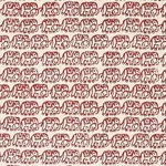 Ellies Hand Block Print Fabric – RUST | Schumacher | Wallpap Ellies Hand Block Print fabric RUST color by Schumacher