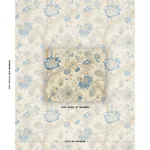 ELLIS FLORAL VINE Fabric – INDIGO | Schumacher | Wallpaper T ELLIS FLORAL VINE fabric INDIGO color by Schumacher