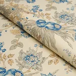 ELLIS FLORAL VINE Fabric – INDIGO | Schumacher | Wallpaper T ELLIS FLORAL VINE fabric INDIGO color by Schumacher