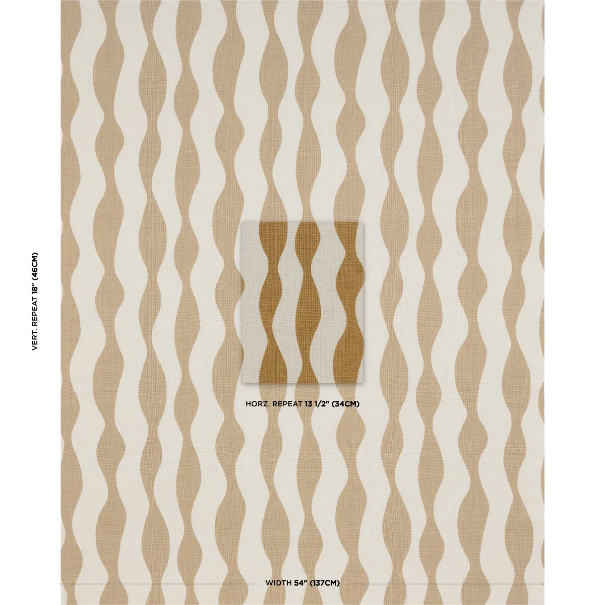 ELLSWORTH fabric OCHRE color by Schumacher