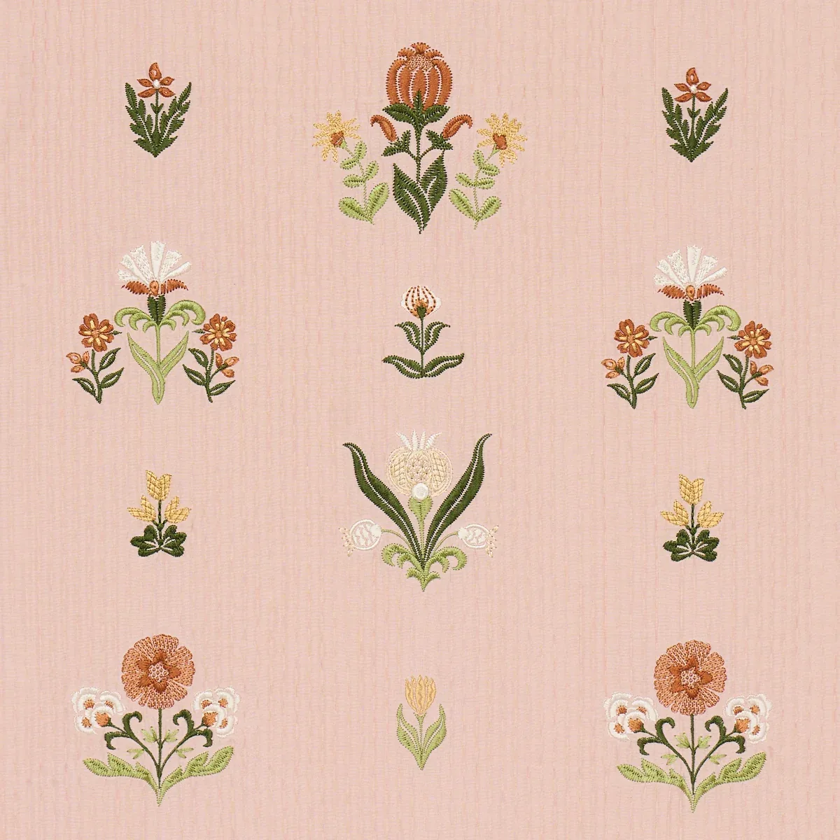 ELMSLIE EMBROIDERY fabric PETAL color by Schumacher