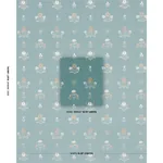 ELMSLIE EMBROIDERY Fabric – TEAL | Schumacher | Wallpaper Tw ELMSLIE EMBROIDERY fabric TEAL color by Schumacher