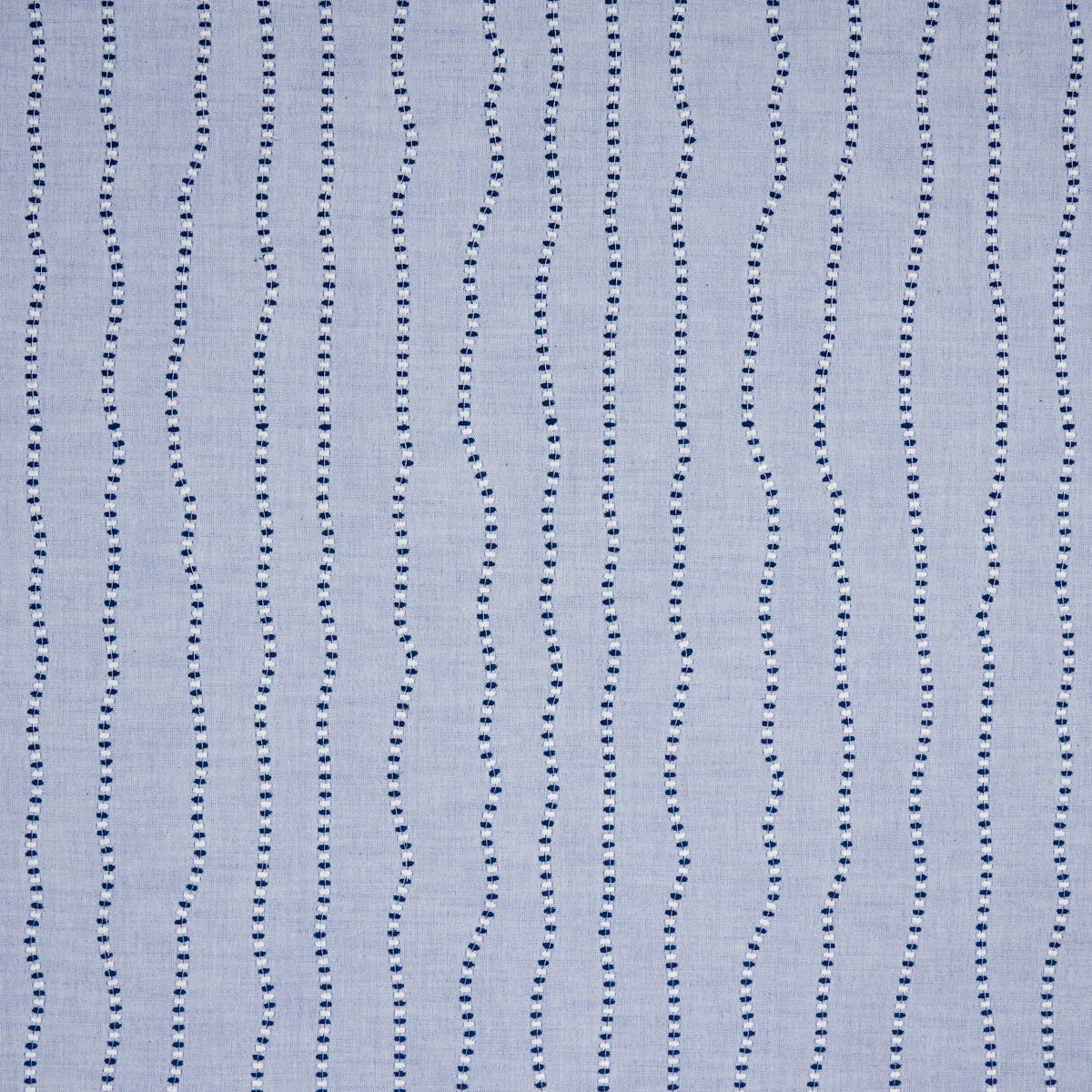 ELODIE EMBROIDERY fabric CHAMBRAY color by Schumacher
