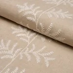 ELOISE EMBROIDERY Fabric – NATURAL | Schumacher | Wallpaper ELOISE EMBROIDERY fabric NATURAL color by Schumacher