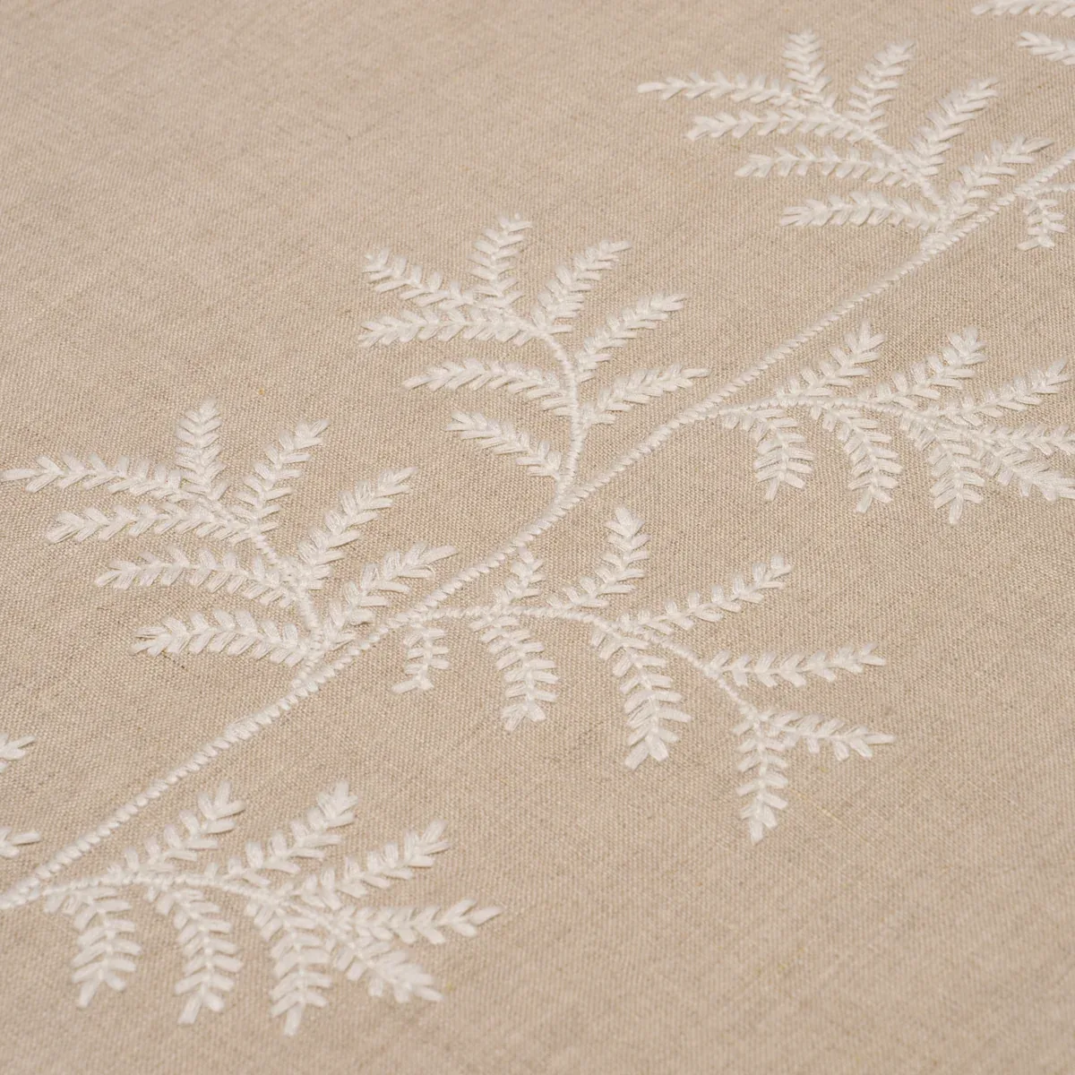 ELOISE EMBROIDERY Fabric – NATURAL | Schumacher | Wallpaper ELOISE EMBROIDERY fabric NATURAL color by Schumacher