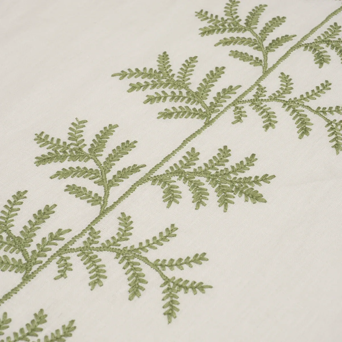ELOISE EMBROIDERY Fabric – SAGE | Schumacher | Wallpaper Twi ELOISE EMBROIDERY fabric SAGE color by Schumacher