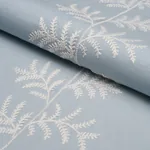 ELOISE EMBROIDERY fabric SKY color by Schumacher