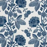 ELSPETH Fabric – INDIGO | Schumacher | Wallpaper Twins ELSPETH fabric INDIGO color by Schumacher
