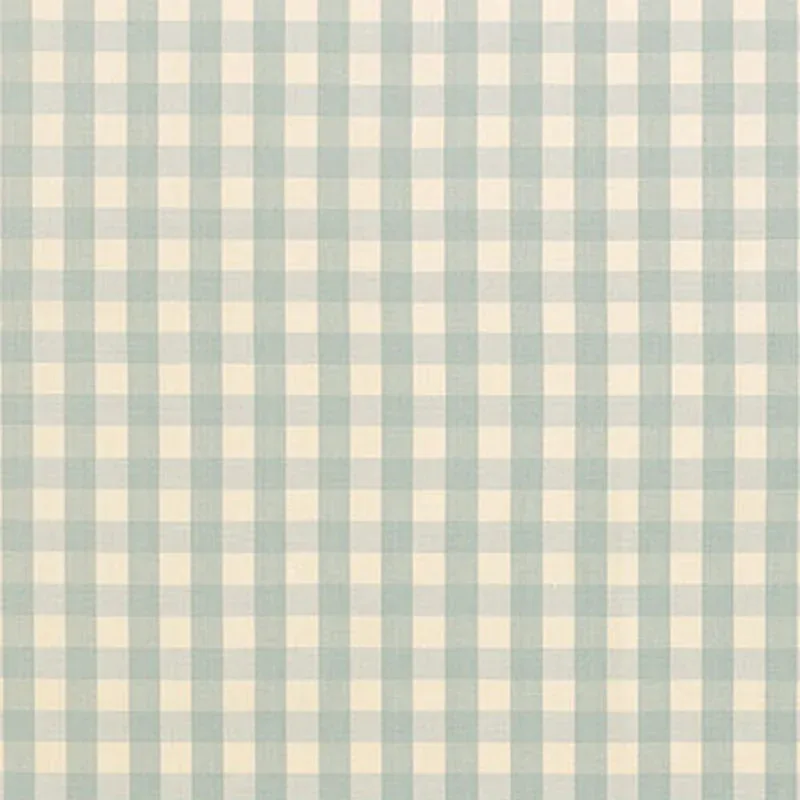 63057 | ELTON COTTON CHECK – AQUA