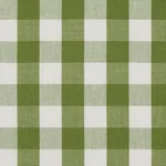 ELTON COTTON CHECK Fabric – LEAF | Schumacher | Wallpaper Tw ELTON COTTON CHECK fabric LEAF color by Schumacher