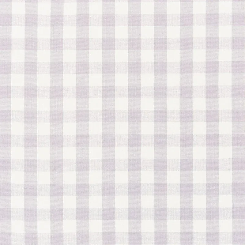 ELTON COTTON CHECK fabric LILAC color by Schumacher