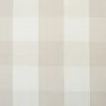 ELTON COTTON CHECK fabric NATURAL color by Schumacher