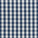 ELTON COTTON CHECK Fabric – NAVY | Schumacher | Wallpaper Tw ELTON COTTON CHECK fabric NAVY color by Schumacher
