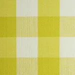 ELTON COTTON CHECK fabric YELLOW color by Schumacher