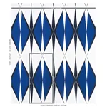 ELVETICO Fabric – COBALT | Schumacher | Wallpaper Twins ELVETICO fabric COBALT color by Schumacher