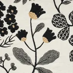 EMALINE EMBROIDERY fabric BLACK color by Schumacher