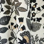 EMALINE EMBROIDERY fabric BLACK color by Schumacher