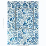 EMALINE EMBROIDERY fabric BLUE color by Schumacher
