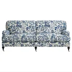 EMALINE EMBROIDERY fabric BLUE color by Schumacher
