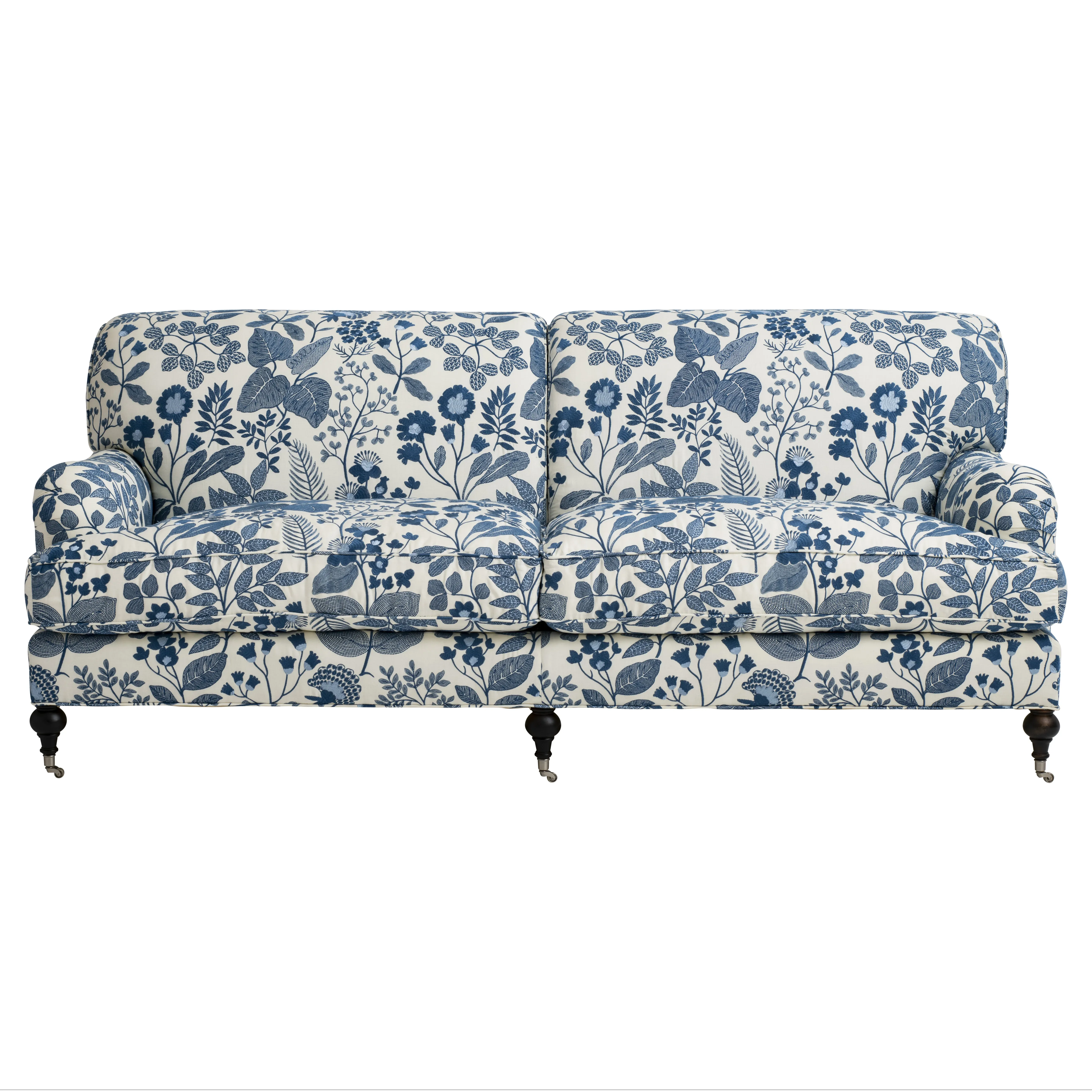 EMALINE EMBROIDERY fabric BLUE color by Schumacher