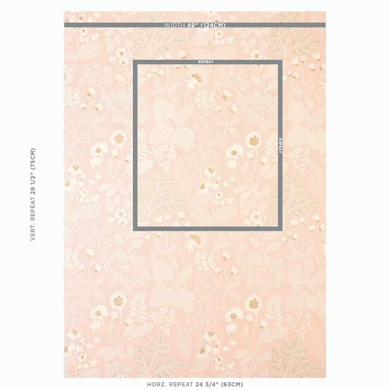 EMALINE EMBROIDERY Fabric – BLUSH | Schumacher | Wallpaper T EMALINE EMBROIDERY fabric BLUSH color by Schumacher