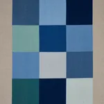 EMBROIDERED TILE Fabric – BLUE | Schumacher | Wallpaper Twin EMBROIDERED TILE fabric BLUE color by Schumacher