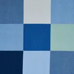 EMBROIDERED TILE Fabric – BLUE | Schumacher | Wallpaper Twin EMBROIDERED TILE fabric BLUE color by Schumacher
