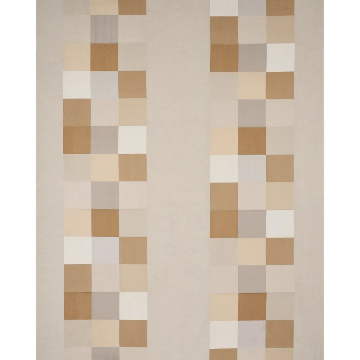 EMBROIDERED TILE fabric LIGHT NEUTRAL color by Schumacher