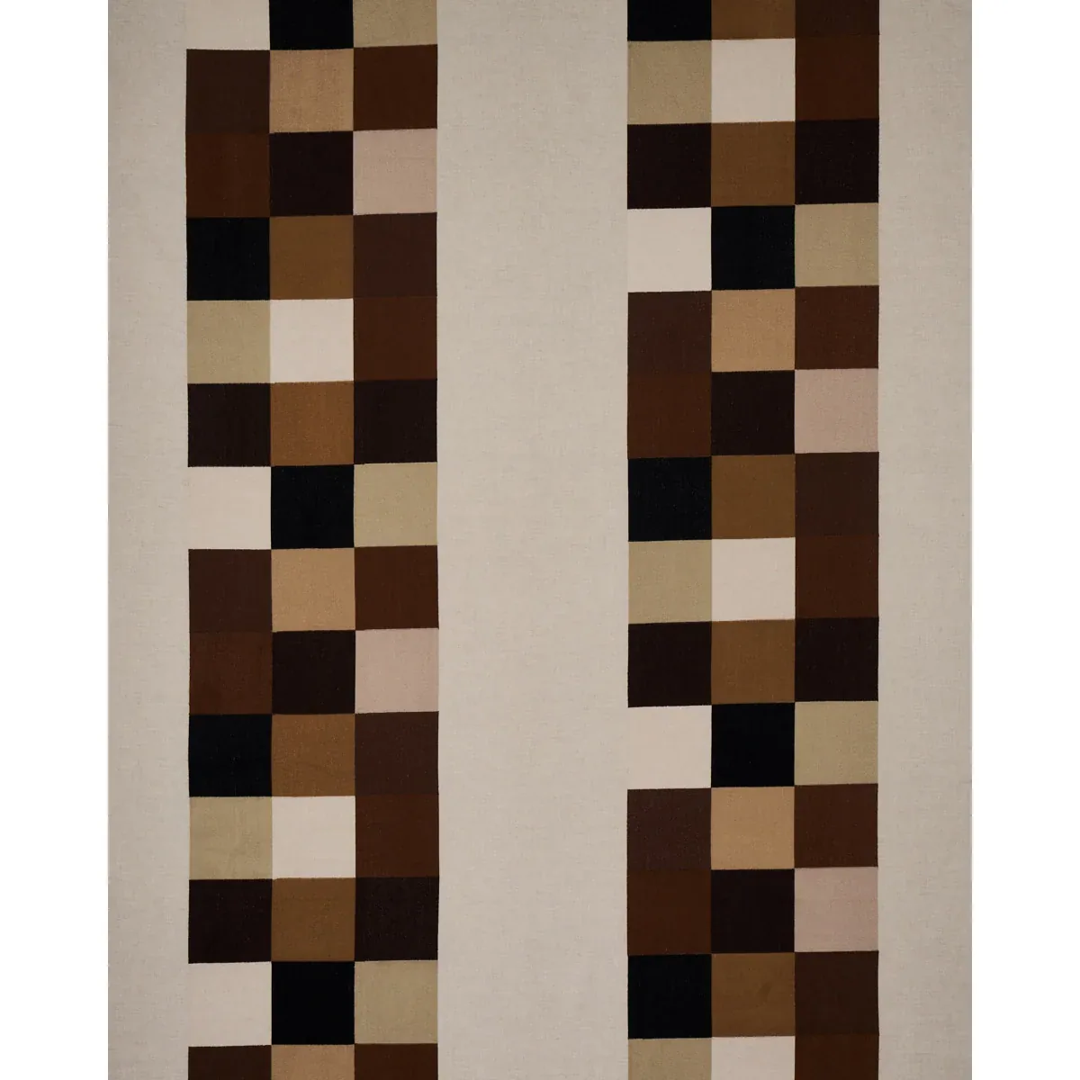 EMBROIDERED TILE Fabric – STRONG NEUTRAL | Schumacher | Wall EMBROIDERED TILE fabric STRONG NEUTRAL color by Schumacher