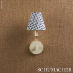 EMERSON Fabric – BLUE | Schumacher | Wallpaper Twins EMERSON fabric BLUE color by Schumacher