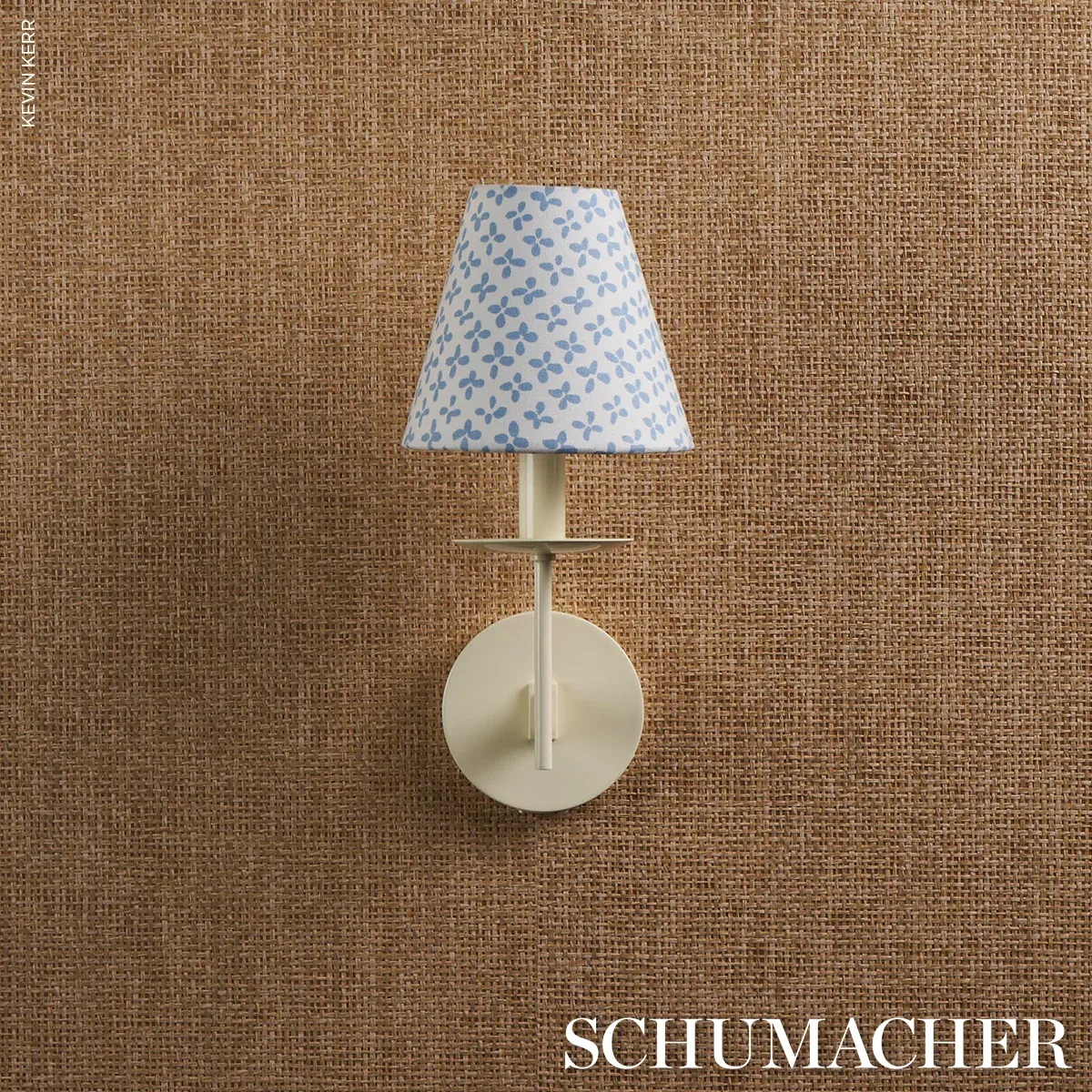 EMERSON fabric SKY color by Schumacher
