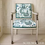 EMPRESS DRAGON Fabric – DELFT | Schumacher | Wallpaper Twins EMPRESS DRAGON fabric DELFT color by Schumacher