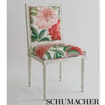 ENCHANTED GARDEN Fabric – AQUA | Schumacher | Wallpaper Twin ENCHANTED GARDEN fabric AQUA color by Schumacher