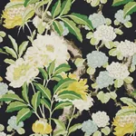 ENCHANTED GARDEN Fabric – BLACK | Schumacher | Wallpaper Twi ENCHANTED GARDEN fabric BLACK color by Schumacher