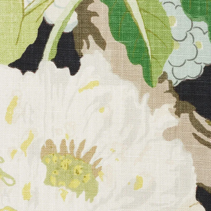 ENCHANTED GARDEN Fabric – BLACK | Schumacher | Wallpaper Twi ENCHANTED GARDEN fabric BLACK color by Schumacher