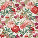 ENCHANTED GARDEN fabric FUCHSIA color by Schumacher