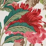 ENCHANTED GARDEN fabric FUCHSIA color by Schumacher