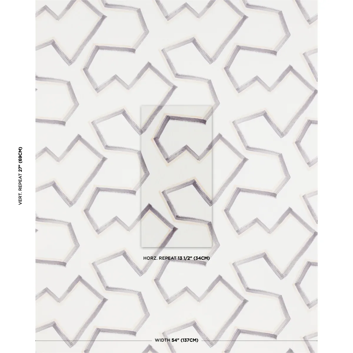 ENZO PRINT Fabric – GRAPHITE | Schumacher | Wallpaper Twins ENZO PRINT fabric GRAPHITE color by Schumacher