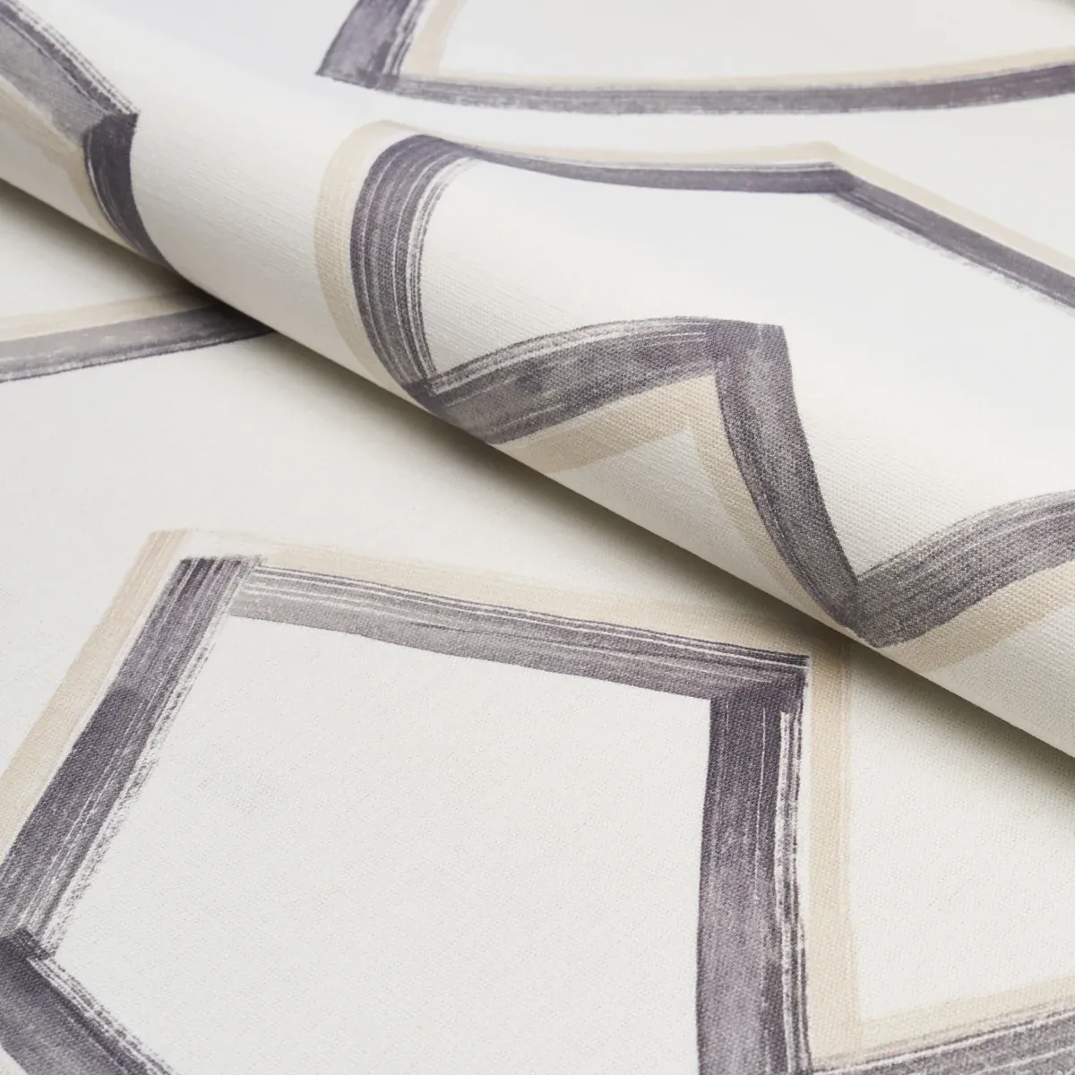 ENZO PRINT Fabric – GRAPHITE | Schumacher | Wallpaper Twins ENZO PRINT fabric GRAPHITE color by Schumacher