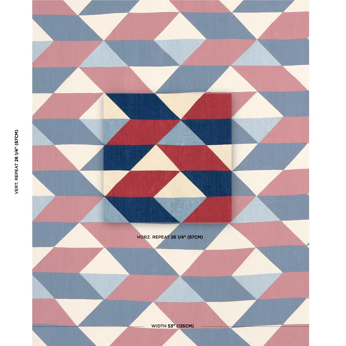 ERINDALE fabric AMERICANA color by Schumacher