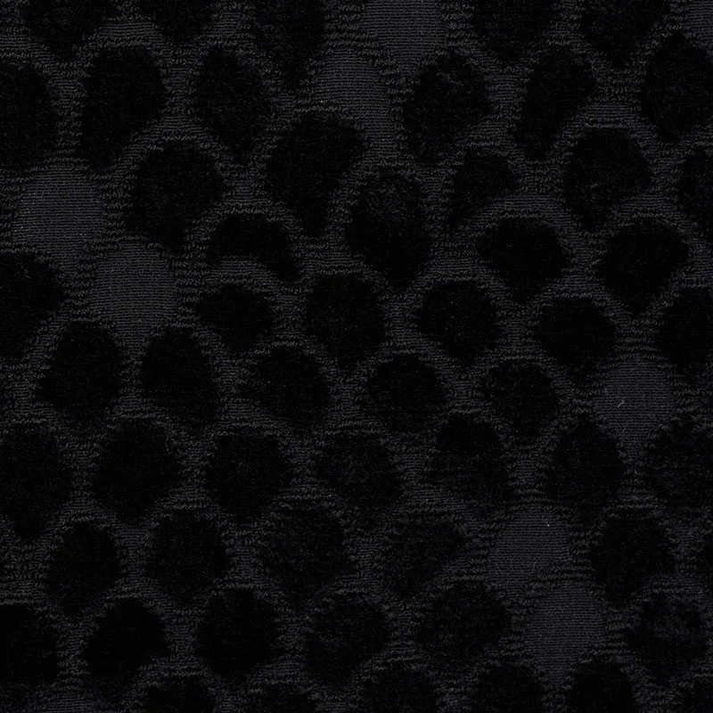 ESTHER VELVET Fabric – ONYX | Schumacher | Wallpaper Twins ESTHER VELVET fabric ONYX color by Schumacher