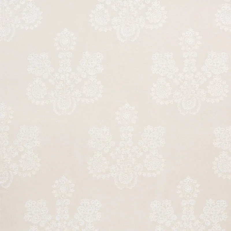 ESTRELLA EMBROIDERY fabric LINEN color by Schumacher