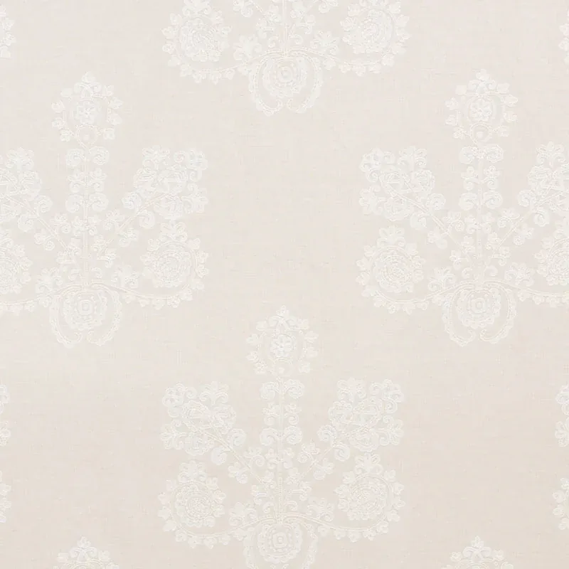 ESTRELLA EMBROIDERY fabric LINEN color by Schumacher