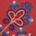 ESTRELLA EMBROIDERY Fabric – VERMILION | Schumacher | Wallpa ESTRELLA EMBROIDERY fabric VERMILION color by Schumacher